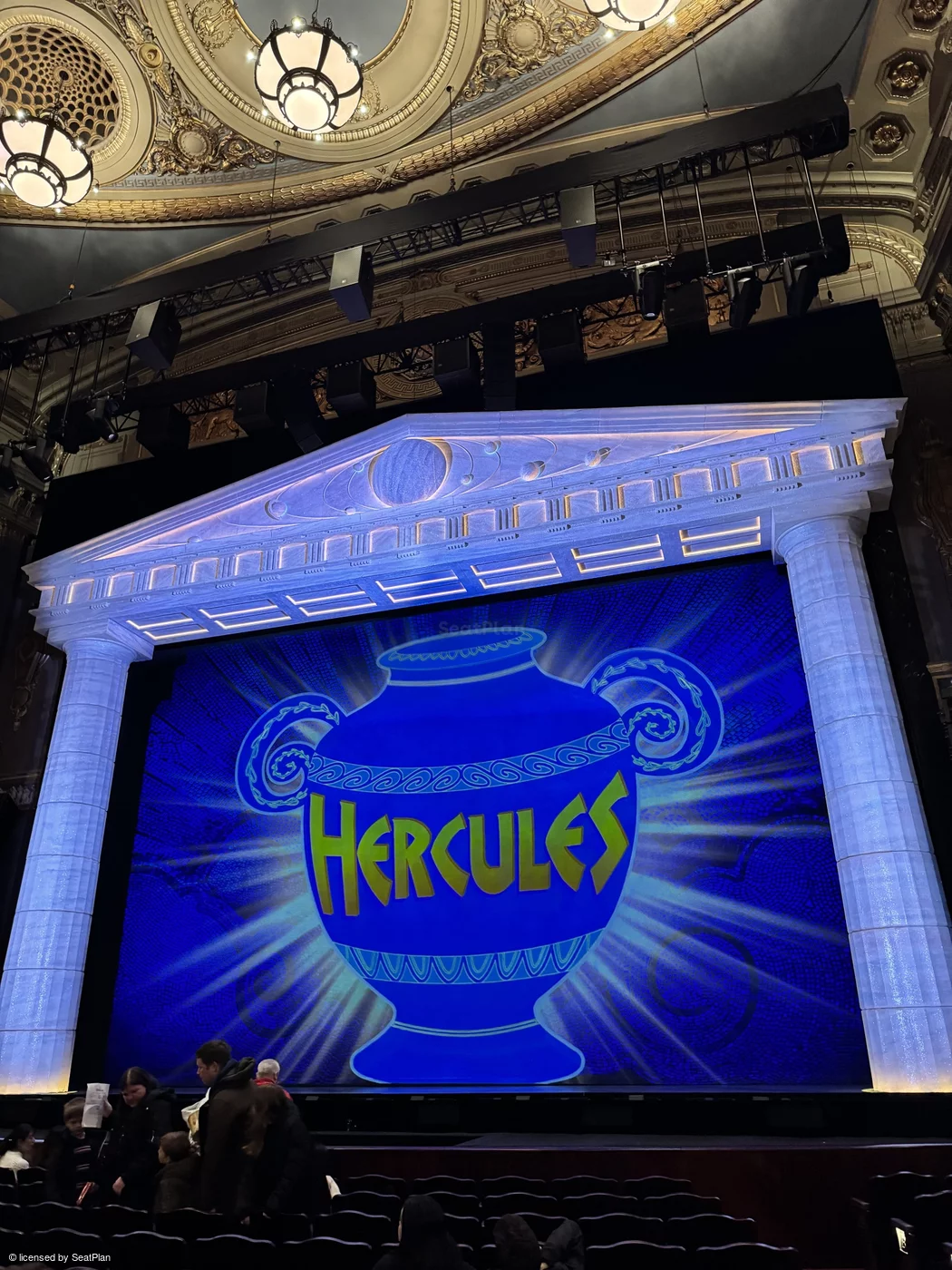 Theatre Royal Drury Lane Stalls F22 view from seat photo