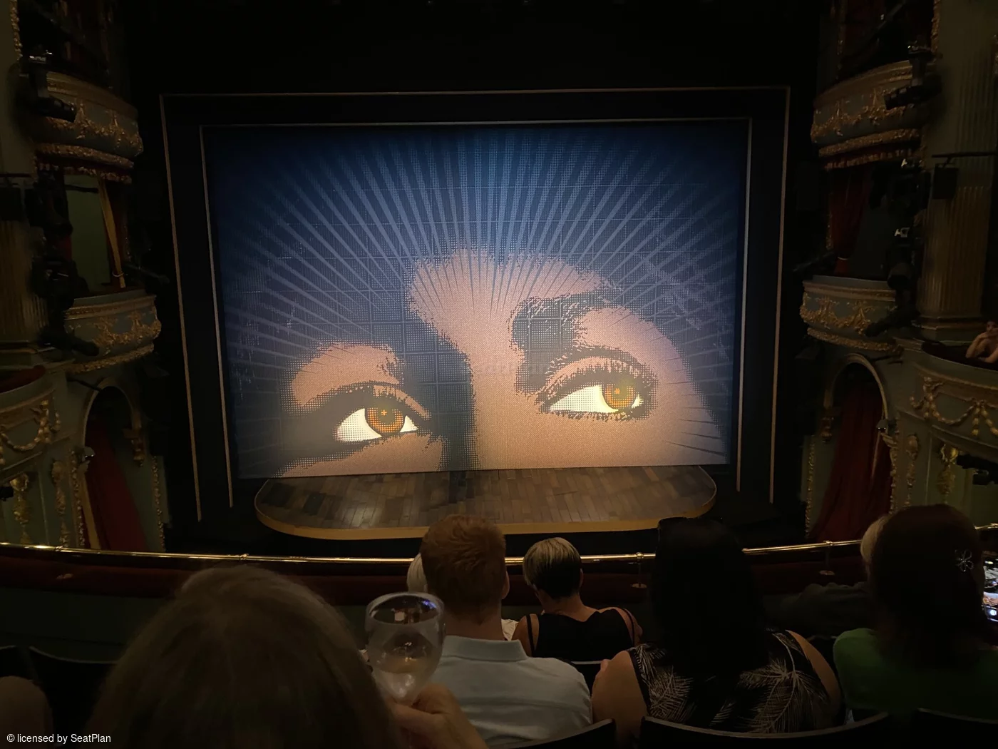 Aldwych Theatre Dress Circle D15 view from seat photo