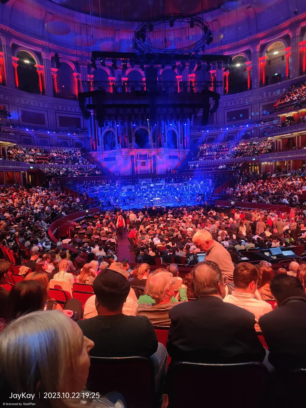Royal Albert Hall Stalls K 1178 view from seat photo