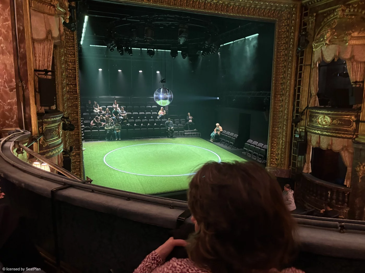 Theatre Royal Haymarket Royal Circle B21 view from seat photo