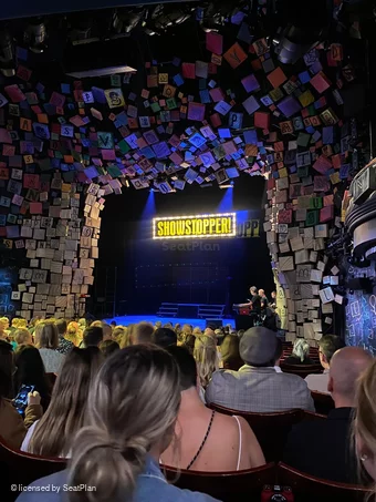 Cambridge Theatre Stalls Q7 view from seat photo