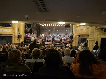 Hudson Theatre Orchestra U4 view from seat photo