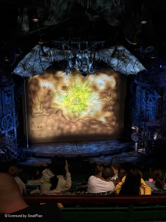 Apollo Victoria Theatre Dress Circle J32 view from seat photo