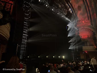 Palace Theatre Orchestra J1 view from seat photo
