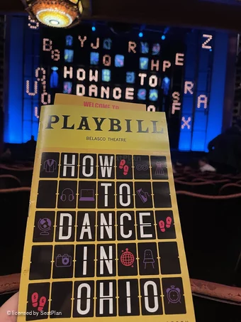 Belasco Theatre Orchestra O103 view from seat photo