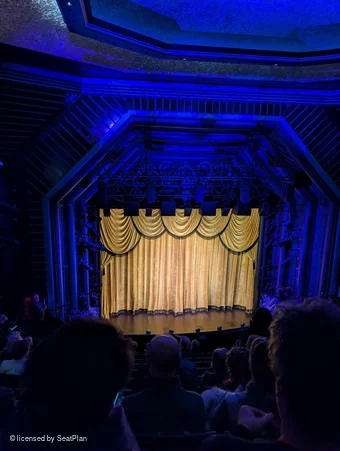 Trafalgar Theatre Dress Circle K16 view from seat photo