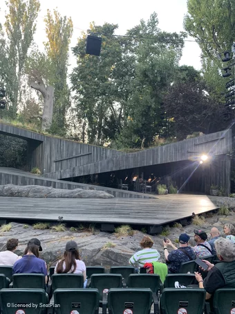 Regent's Park Open Air Theatre Lower Centre F27 view from seat photo