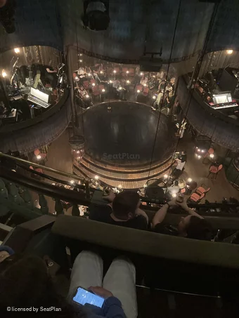 Playhouse Theatre Upper Circle C15 view from seat photo
