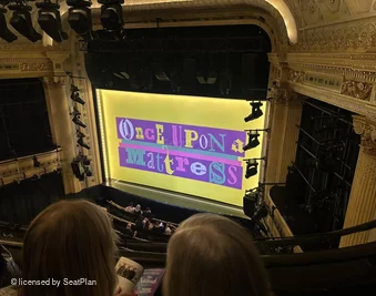 Hudson Theatre Balcony B8 view from seat photo