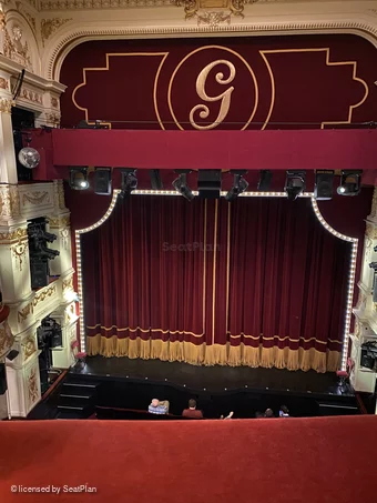 Garrick Theatre Grand Circle A10 view from seat photo