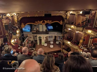 Apollo Theatre Grand Circle F19 view from seat photo