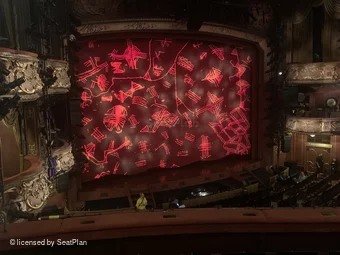 Lyceum Theatre Royal Circle E45 view from seat photo