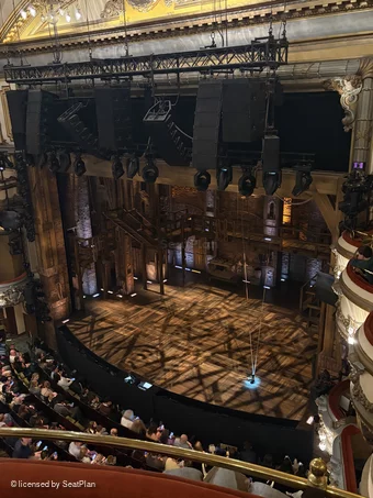 Victoria Palace Theatre Grand Circle B1 view from seat photo