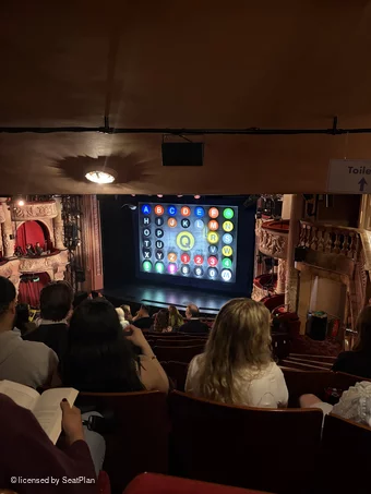 Shaftesbury Theatre Royal Circle M2 view from seat photo
