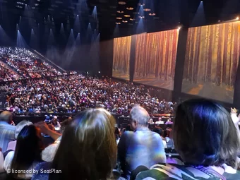 ABBA Arena Block K L14 view from seat photo