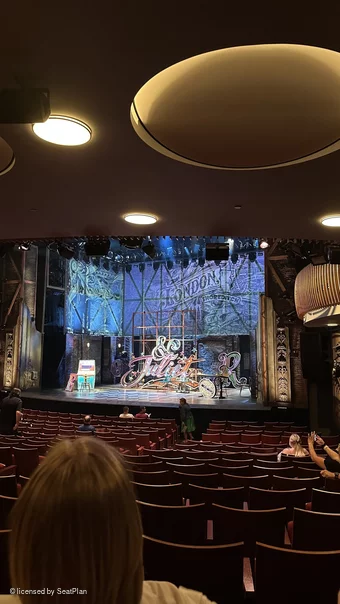 Stephen Sondheim Theatre Orchestra S16 view from seat photo
