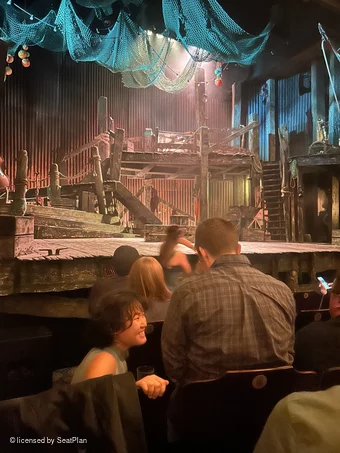 London Coliseum Stalls E15 view from seat photo