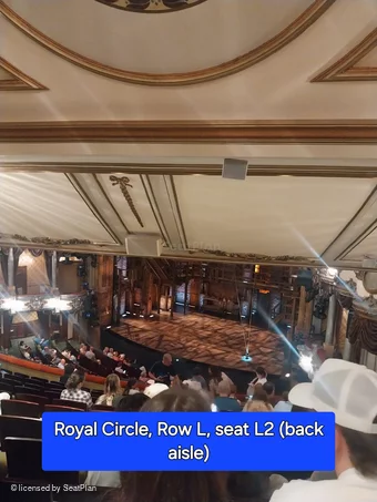Victoria Palace Theatre Royal Circle L2 view from seat photo