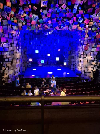 Cambridge Theatre Dress Circle A20 view from seat photo