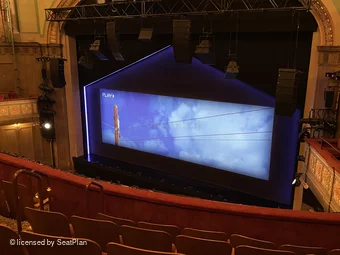 Booth Theatre Mezzanine E12 view from seat photo