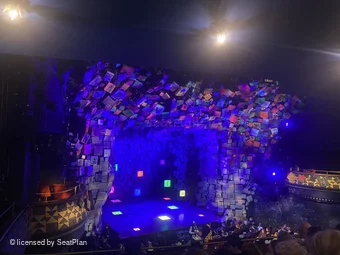 Cambridge Theatre Dress Circle E34 view from seat photo