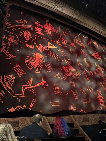 Lyceum Theatre Stalls D33 view from seat photo