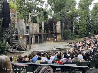 Regent's Park Open Air Theatre Upper Right L59 view from seat photo