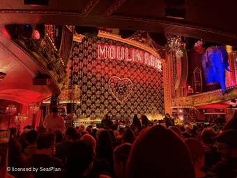 Al Hirschfeld Theatre Orchestra O17 view from seat photo