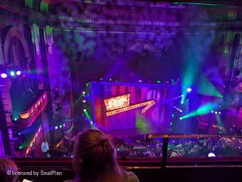 Prince Edward Theatre Grand Circle B28 view from seat photo