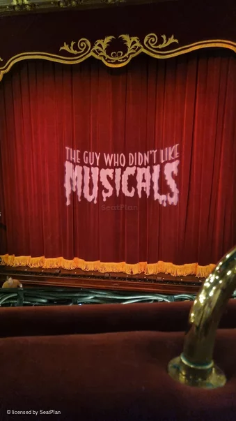 Apollo Theatre Dress Circle A13 view from seat photo