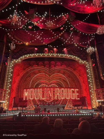 Piccadilly Theatre Stalls K17 view from seat photo