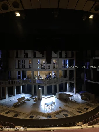 Gillian Lynne Theatre Circle B46 view from seat photo