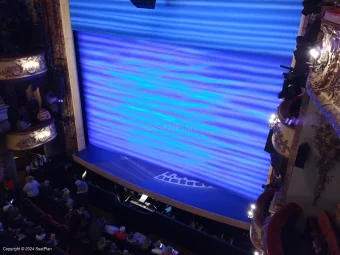 Novello Theatre Grand Circle AA10 view from seat photo