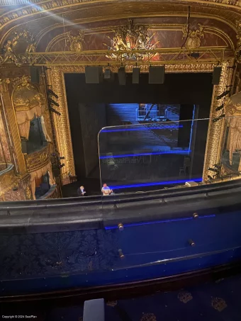 Theatre Royal Haymarket Upper Circle B10 view from seat photo