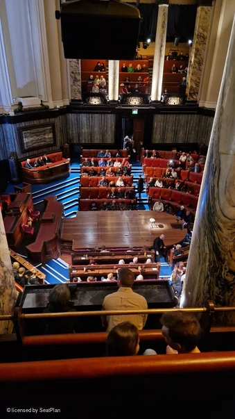 London County Hall South Gallery D4 view from seat photo