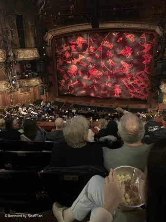 Lyceum Theatre Royal Circle G16 view from seat photo