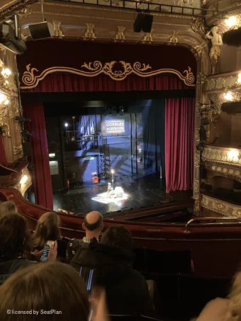 Apollo Theatre Dress Circle E23 view from seat photo