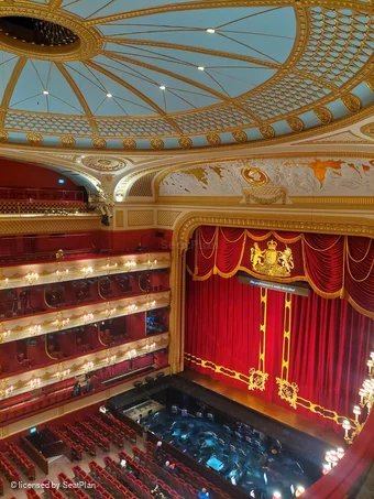 Royal Opera House Upper Slips CC6 view from seat photo
