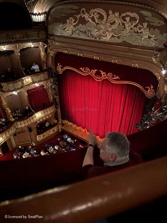 Apollo Theatre Balcony B2 view from seat photo