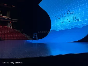 Vivian Beaumont Theater Orchestra C506 view from seat photo