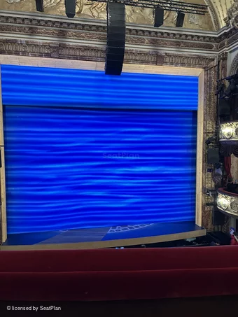Novello Theatre Dress Circle B17 view from seat photo