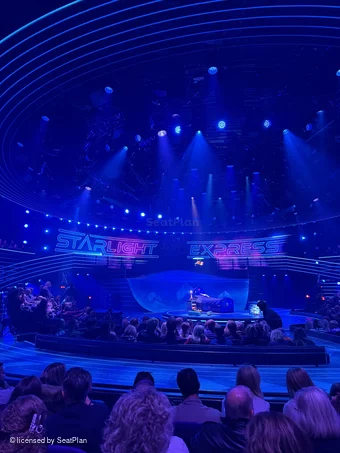 Wembley Park Theatre Platform 1 E18 view from seat photo