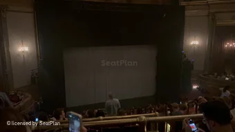 St James Theatre Mezzanine L9 view from seat photo