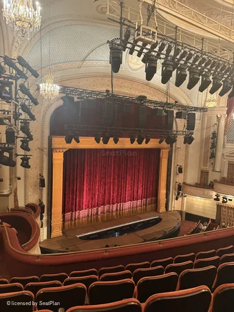 Majestic Theatre Front Mezzanine F27 view from seat photo