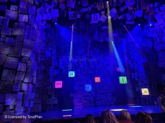 Cambridge Theatre Stalls M12 view from seat photo