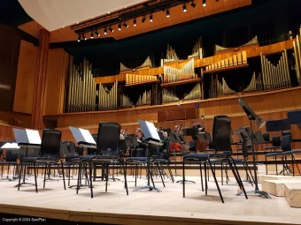 Royal Festival Hall Front Stalls A15 view from seat photo