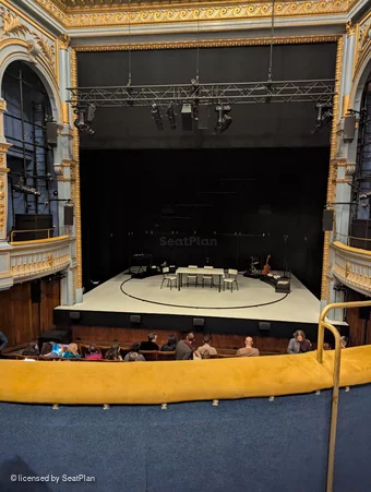 Harold Pinter Theatre Dress Circle B8 view from seat photo