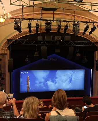 Booth Theatre Mezzanine F102 view from seat photo