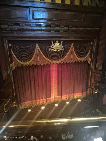St Martin's Theatre Upper Circle A6 view from seat photo