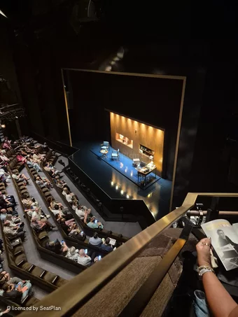 Barbican Theatre Upper Circle BB1 view from seat photo